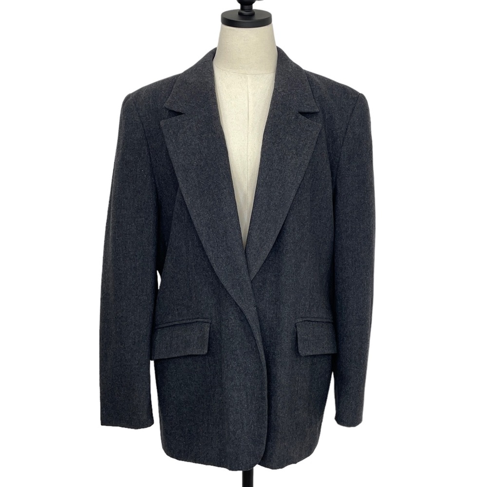 Pendleton Wool Blazer 1 Button Gray Size 14 Made … - image 1